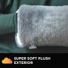 imageBrookstone Faux Fur Hand Warmer  Soothe Cold Hand Muff with Microwavable Gel Pack for Long Lasting Heat  Cozy Sherpa ampamp Plush Lining for Ultimate Comfort  Hand Muffs for Women ampamp MenCharcoal