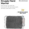 imageBrookstone Faux Fur Hand Warmer  Soothe Cold Hand Muff with Microwavable Gel Pack for Long Lasting Heat  Cozy Sherpa ampamp Plush Lining for Ultimate Comfort  Hand Muffs for Women ampamp MenCharcoal
