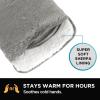 imageBrookstone Faux Fur Hand Warmer  Soothe Cold Hand Muff with Microwavable Gel Pack for Long Lasting Heat  Cozy Sherpa ampamp Plush Lining for Ultimate Comfort  Hand Muffs for Women ampamp MenCharcoal