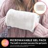 imageBrookstone Faux Fur Hand Warmer  Soothe Cold Hand Muff with Microwavable Gel Pack for Long Lasting Heat  Cozy Sherpa ampamp Plush Lining for Ultimate Comfort  Hand Muffs for Women ampamp MenIvory
