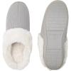 imageBrookstone Classic Comfort Memory Foam Slippers  Womens Memory Foam Indoor Slippers  Warm ampamp Comfortable Cozy Slippers for Women  Soft Plush Lining NonSlip Sole Indoor SlippersGrey