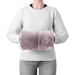 imageBrookstone Faux Fur Hand Warmer  Soothe Cold Hand Muff with Microwavable Gel Pack for Long Lasting Heat  Cozy Sherpa ampamp Plush Lining for Ultimate Comfort  Hand Muffs for Women ampamp MenPink
