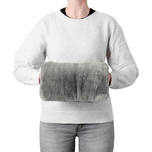 imageBrookstone Faux Fur Hand Warmer  Soothe Cold Hand Muff with Microwavable Gel Pack for Long Lasting Heat  Cozy Sherpa ampamp Plush Lining for Ultimate Comfort  Hand Muffs for Women ampamp MenCharcoal