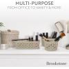 imageBrookstone 10Piece MultiPurpose Organizing Set  Nesting Baskets for Drawers ampamp Vanity Customizable Storage EcoFriendly Versatile for Home Office Bathroom and Kitchen
