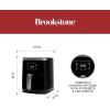 imageBrookstone Air Fryer  45 Qt 1300W Large Capacity Fryer with LED Display 8 Presets Adjustable Temp OilFree Kitchen Appliance for Baking Roasting Frying Healthy Crispy Meals BlackBlack