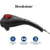 imageBrookstone Dual Head Percussion Massager  Full Body Massage with Vibration Function 2 Intensity Levels 3 Pairs of Interchangeable Massage Nods  Corded AC Power
