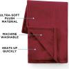 imageBrookstone Heated Throw Blanket  Heat Blankets Electric  Faux Fur Heated Throw Blanket 4 Heat Settings 4Hour Auto Shut Off 100 Polyester 50quotx60quot  Chic PlaidRed