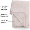 imageBrookstone Heated Throw Blanket  Heat Blankets Electric  Faux Fur Heated Throw Blanket 4 Heat Settings 4Hour Auto Shut Off 100 Polyester 50quotx60quot  Chic PlaidTaupe