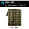 imageBrookstone Heated Throw Blanket  Heat Blankets Electric  Faux Fur Heated Throw Blanket 4 Heat Settings 4Hour Auto Shut Off 100 Polyester 50quotx60quot  Chic PlaidGreen Plaid