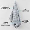 imageBrookstone Heated Throw Blanket  Heat Blankets Electric  Faux Fur Heated Throw Blanket 4 Heat Settings 4Hour Auto Shut Off 100 Polyester 50quotx60quot  Chic PlaidGray Floral