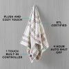imageBrookstone Heated Throw Blanket  Heat Blankets Electric  Faux Fur Heated Throw Blanket 4 Heat Settings 4Hour Auto Shut Off 100 Polyester 50quotx60quot  Chic PlaidHoliday Windowpane