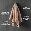 imageBrookstone Heated Throw Blanket  Heat Blankets Electric  Faux Fur Heated Throw Blanket 4 Heat Settings 4Hour Auto Shut Off 100 Polyester 50quotx60quot  Chic PlaidBoucle Brown