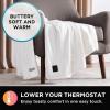 imageBrookstone Heated Throw Blanket  Heat Blankets Electric  Faux Fur Heated Throw Blanket 4 Heat Settings 4Hour Auto Shut Off 100 Polyester 50quotx60quot  Chic PlaidIvory