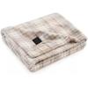 imageBrookstone Heated Throw Blanket  Heat Blankets Electric  Faux Fur Heated Throw Blanket 4 Heat Settings 4Hour Auto Shut Off 100 Polyester 50quotx60quot  Chic PlaidOatmeal Plaid