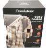 imageBrookstone Heated Throw Blanket  Heat Blankets Electric  Faux Fur Heated Throw Blanket 4 Heat Settings 4Hour Auto Shut Off 100 Polyester 50quotx60quot  Chic PlaidOatmeal Plaid