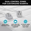 imageBrookstone Matelass Knit Heated Mattress Pad  Queen Size  10 Heat Settings Auto ShutOff Machine Washable Soft Quilted Cover  WhiteWhite