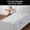 imageBrookstone Matelass Knit Heated Mattress Pad  Queen Size  10 Heat Settings Auto ShutOff Machine Washable Soft Quilted Cover  WhiteWhite