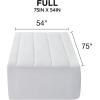 imageBrookstone Matelass Knit Heated Mattress Pad  Queen Size  10 Heat Settings Auto ShutOff Machine Washable Soft Quilted Cover  WhiteWhite