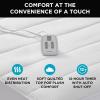 imageBrookstone Matelass Knit Heated Mattress Pad  Queen Size  10 Heat Settings Auto ShutOff Machine Washable Soft Quilted Cover  WhiteWhite