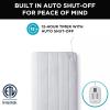 imageBrookstone Matelass Knit Heated Mattress Pad  Queen Size  10 Heat Settings Auto ShutOff Machine Washable Soft Quilted Cover  WhiteWhite