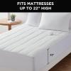 imageBrookstone Matelass Knit Heated Mattress Pad  Queen Size  10 Heat Settings Auto ShutOff Machine Washable Soft Quilted Cover  WhiteWhite