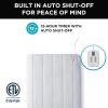 imageBrookstone Matelass Knit Heated Mattress Pad  Queen Size  10 Heat Settings Auto ShutOff Machine Washable Soft Quilted Cover  WhiteWhite