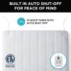 imageBrookstone Matelass Knit Heated Mattress Pad  Queen Size  10 Heat Settings Auto ShutOff Machine Washable Soft Quilted Cover  WhiteWhite