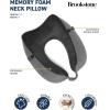 imageBrookstone Memory Foam Neck Travel Pillow Set  Portable Lightweight UShaped Stuffable Travel Neck Pillow for Car Airplane Travels and Sleep Size One Size GreyBlackGreyBlack