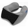 imageBrookstone Memory Foam Neck Travel Pillow Set  Portable Lightweight UShaped Stuffable Travel Neck Pillow for Car Airplane Travels and Sleep Size One Size GreyBlackGreyBlack