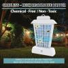 imageBrookstone Owl Bug Zapper  Cordless ampamp Rechargeable 800V Stainless Steel Grid 4 UV LEDs IndoorOutdoor Insect Killer Safe for Children ampamp PetsLantern