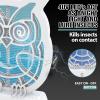 imageBrookstone Owl Bug Zapper  Cordless ampamp Rechargeable 800V Stainless Steel Grid 4 UV LEDs IndoorOutdoor Insect Killer Safe for Children ampamp PetsOwl