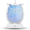 imageBrookstone Owl Bug Zapper  Cordless ampamp Rechargeable 800V Stainless Steel Grid 4 UV LEDs IndoorOutdoor Insect Killer Safe for Children ampamp PetsOwl
