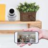 imageBrookstone Tilt and Pan WiFi Camera White  Smart Home Security System with Night Vision Motion Detector Audio Speaker AndroidiOS App and Live HD Video Feed