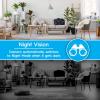 imageBrookstone Tilt and Pan WiFi Camera White  Smart Home Security System with Night Vision Motion Detector Audio Speaker AndroidiOS App and Live HD Video Feed