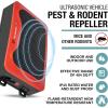imageBrookstone Ultrasonic Vehicle Pest ampamp Rodent Repeller  Ultrasonic Waves ampamp Strobe Light Deterrent 3 Power Modes IP45 Water ampamp Dustproof IndoorOutdoor Use Car Engine ampamp Garage Protection