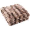 imageBrookstone Heated Faux Fur Throw Blanket  Heat Blankets Electric  Faux Fur Heated Throw Blanket 4 Heat Settings 4Hour Auto Shut Off 100 Polyester 50quotx60quot  BrownBrown