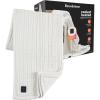 imageBrookstone Heated Throw Blanket  Heat Blankets Electric  Faux Fur Heated Throw Blanket 4 Heat Settings 4Hour Auto Shut Off 100 Polyester 50quotx60quot  Chic PlaidKnit Ivory