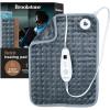 imageBrookstone Luxe Portable Heating Pad  Super Soft Plush 6 Heat Settings Machine Washable EasytoUse Controller 16 x 12 for Pain Relief Period Cramps Warmth CharcoalCharcoal