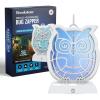 imageBrookstone Owl Bug Zapper  Cordless ampamp Rechargeable 800V Stainless Steel Grid 4 UV LEDs IndoorOutdoor Insect Killer Safe for Children ampamp PetsOwl
