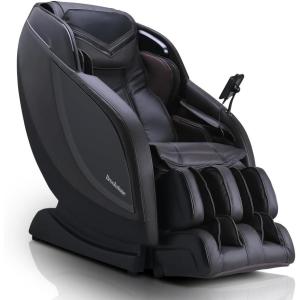 imageBrookstone BK650 Full Body 3D LTrack Technology Massage Chair with Heat Therapy Zero Gravity Voice Control Extendable Footrest with Sole Rollers Brown ampamp Black 2024