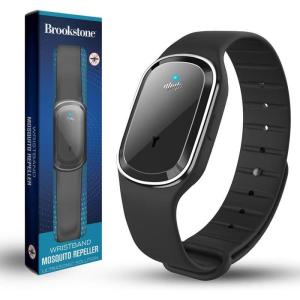 imageBrookstone Ultrasonic Mosquito Repelling Wristband  Rechargeable Waterproof Bug Repellent Bracelet  ChemicalFree NonToxic Adjustable Fit for Outdoor Activities WhiteBlack