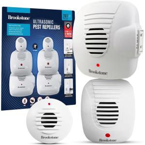 imageBrookstone Ultrasonic Pest Repeller  Pack Size 6  Safe ampamp Effective Chemical Free Pest Deterrent for Home6 Pack
