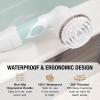 imageBrookstone Multi Face and Body Cleansing Brush Set  4 Interchangeable Brush Heads  Rotating Technology for Deep Cleansing  Waterproof Design  WhiteMintWhiteMint