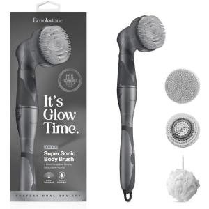 imageBrookstone Multi Face and Body Cleansing Brush Set  4 Interchangeable Brush Heads  Rotating Technology for Deep Cleansing  Waterproof Design  WhiteMintCharcoalBlack