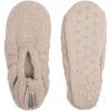 imageBrookstone Plush Footies  Slippers with Memory Foam Insole  UltraSoft Sherpa Footies for Indoor Wear NonSkid Sole OneSizeFitsMost Machine Washable Slippers for WomenKnit  Feather Gray