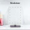 imageBrookstone LightUp Vanity Mirror with Bluetooth Speaker Makeup Organizer Storage Base LED Light Vanity Mirror with Adjustable Brightness