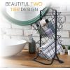 imageBROOKSTONE Hand ampamp Face Towel Rack Bathroom Storage Accessory Holder 2 Tier Bath Organizer 2in1 Use Also as a Fruit Basket