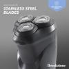 imageBrookstone  3Head Flex Rotary Shaver Precise Shaving with Pivoting Heads ampamp Rechargeable Battery for a Smooth Finish Black