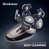 imageBrookstone  6Head Flex Shaver Close Shave with Pivoting Heads ampamp Rechargeable Battery for Smooth Comfortable Grooming Black