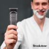 imageBrookstone  Metallic Cordless TBlade Hair Clipper Precision Cutting with Rechargeable Battery ampamp Sleek Metallic Finish Black